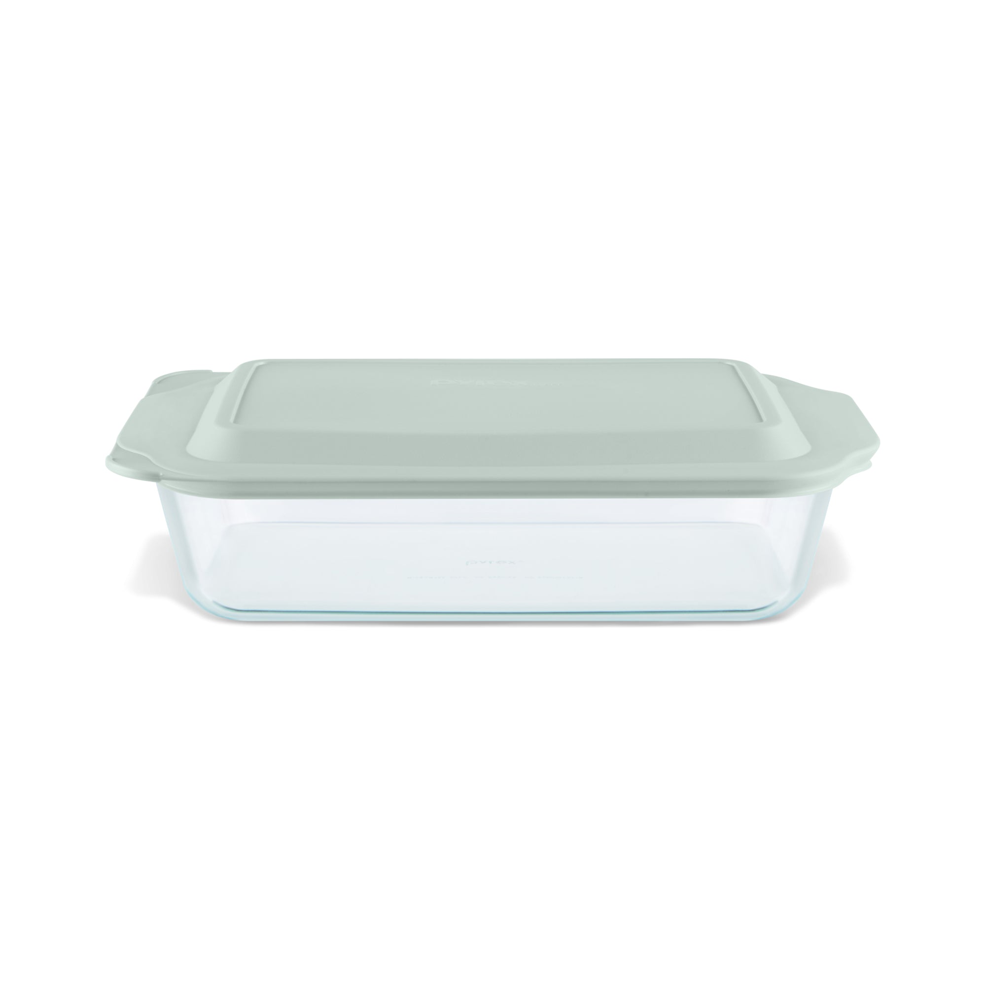 Pyrex? Deep 9 x 13 Rectangular Glass Baking Dish with Sage Green Lid