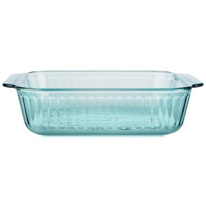 Pyrex® Sculpted Tinted Glass 8 Square Baking Dish. Aqua