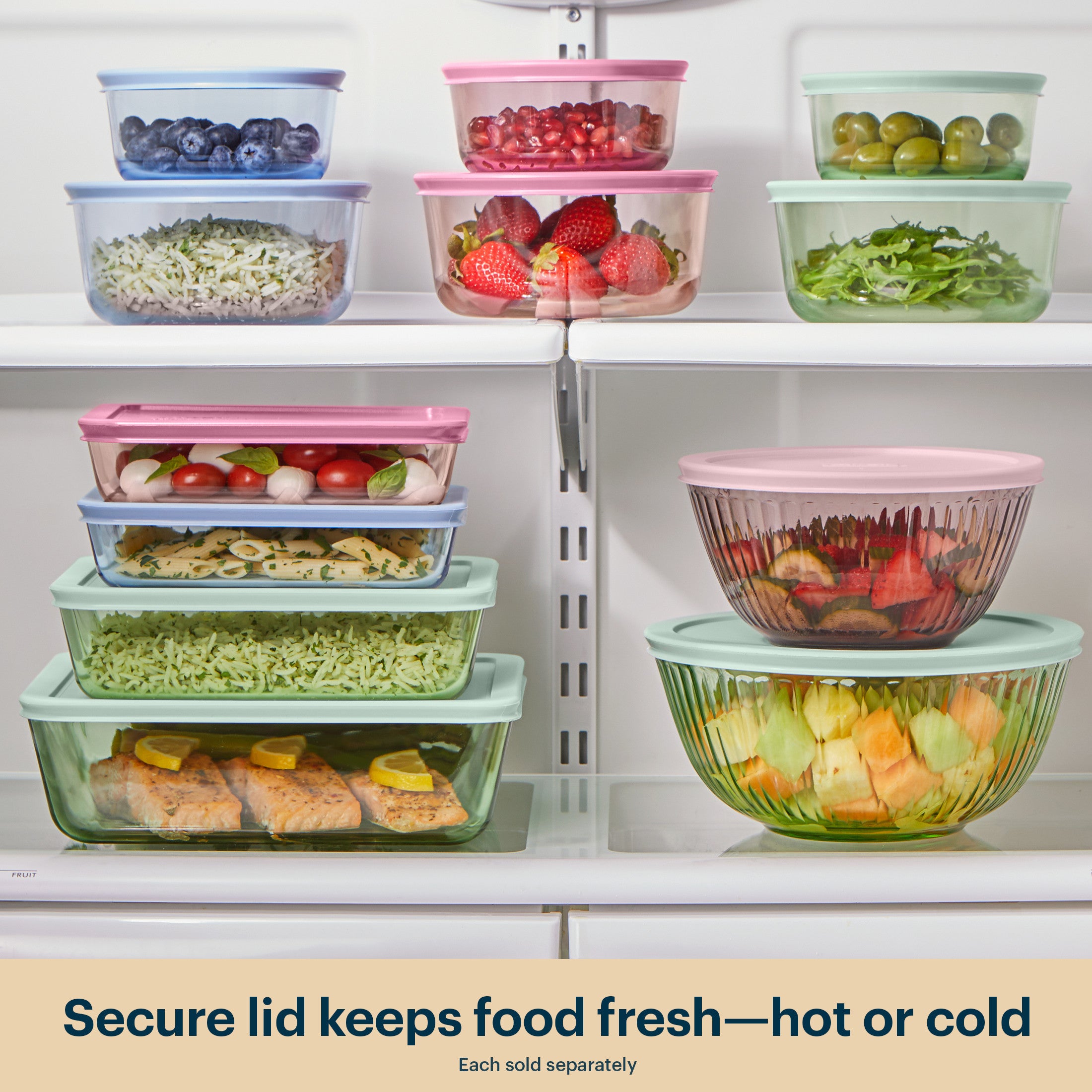 Pyrex? Colors Sculpted Tinted 4.5-quart Mixing Bowl with Lid. Aqua - Image 6