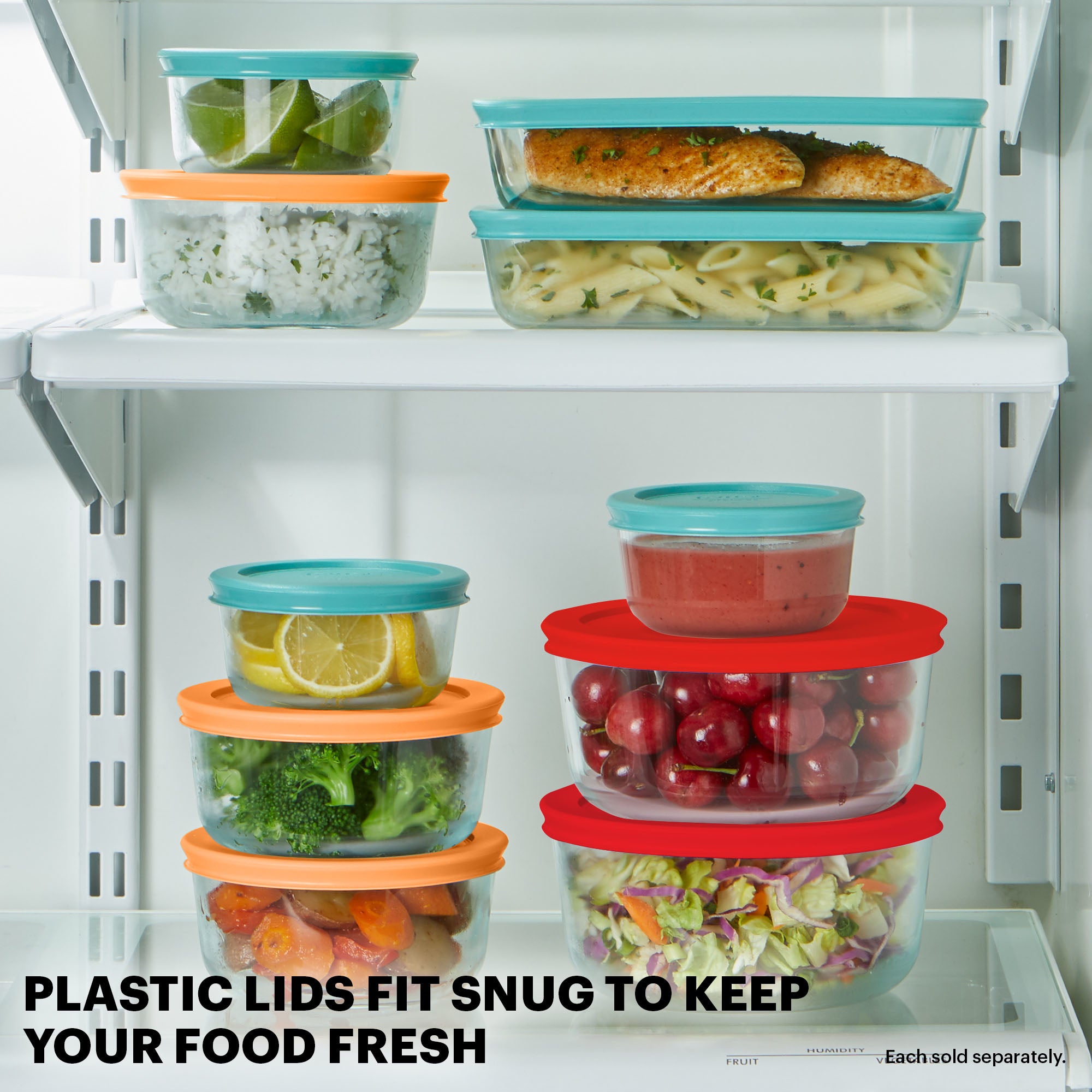 Pyrex® Simply Store® 18-piece Glass Food Storage Container Set with Lids - Image 5