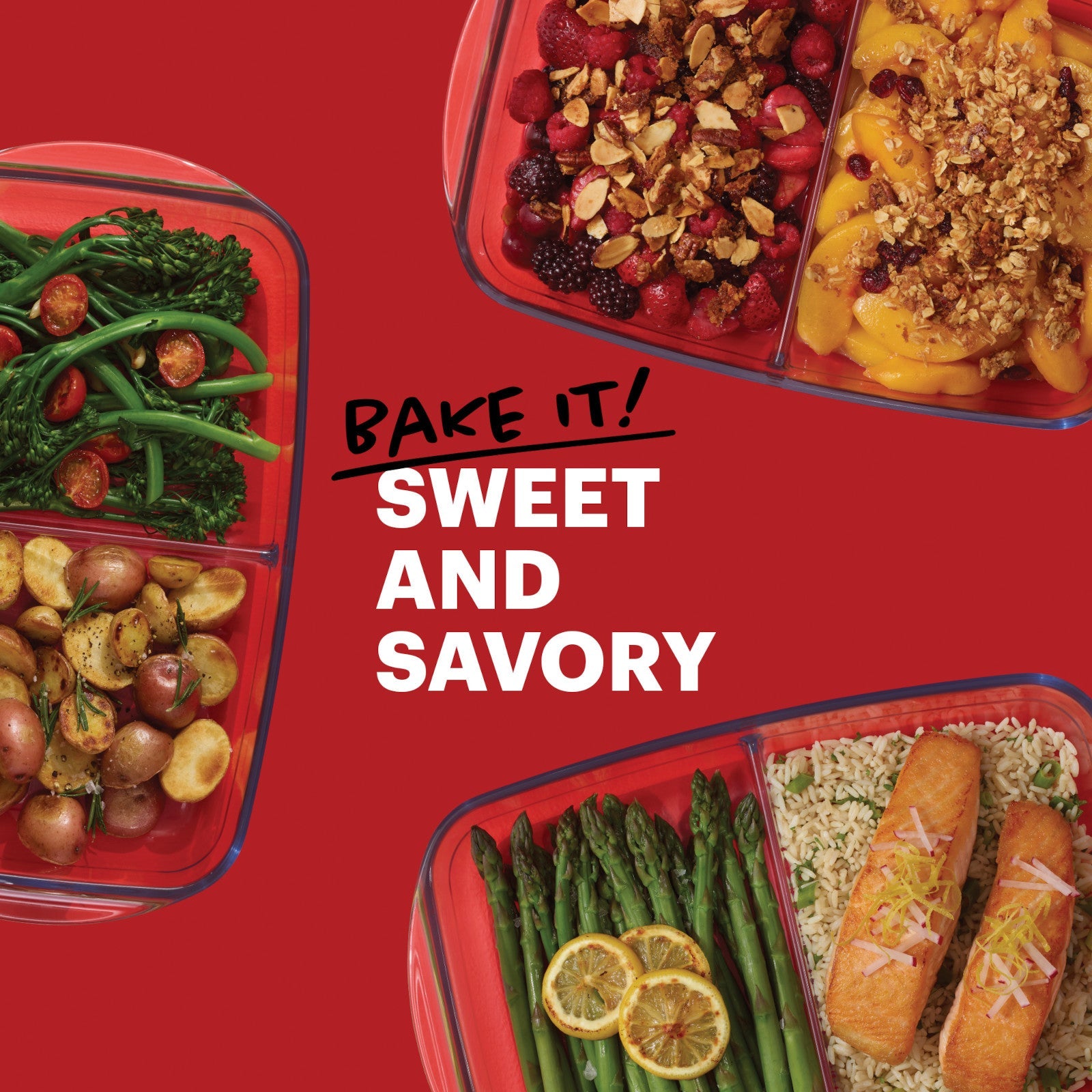 Pyrex? 8 x 12 Divided Glass Baking Dish - Image 3