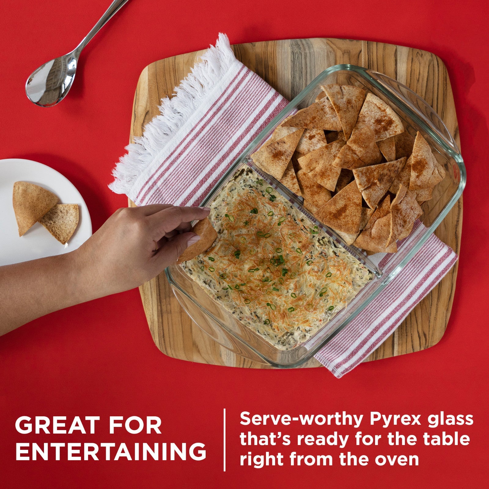 Pyrex? 8 x 12 Divided Glass Baking Dish - Image 5