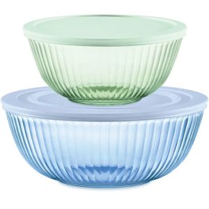 Pyrex? Colors Sculpted Tinted 4-piece Mixing Bowl Set