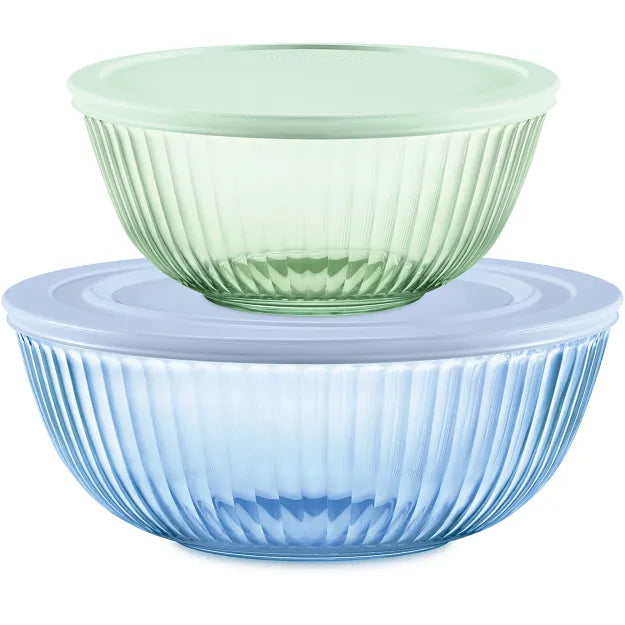 Pyrex? Colors Sculpted Tinted 4-piece Mixing Bowl Set
