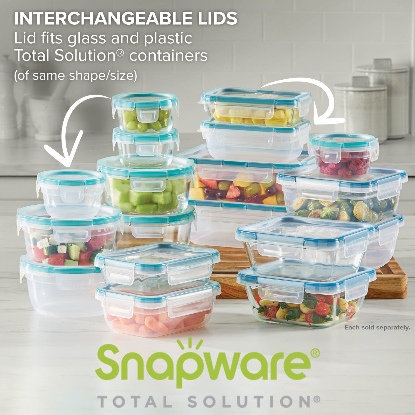 Snapware? Total Solution? Pyrex? Glass 8-cup Rectangle Food Storage with Plastic Lid - Image 5