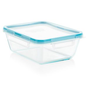 Snapware? Total Solution? Pyrex? Glass 8-cup Rectangle Food Storage with Plastic Lid