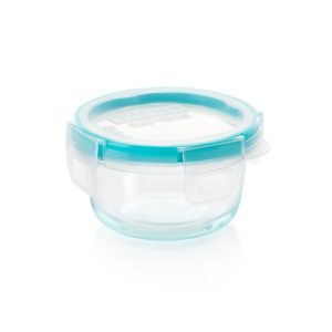Snapware? Total Solution? Pyrex? Glass 1-cup Round Food Storage with Plastic Lid